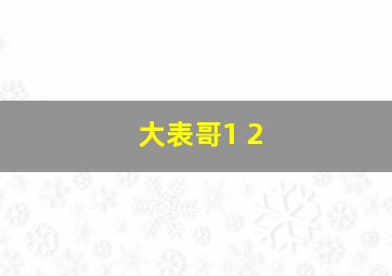 大表哥1 2